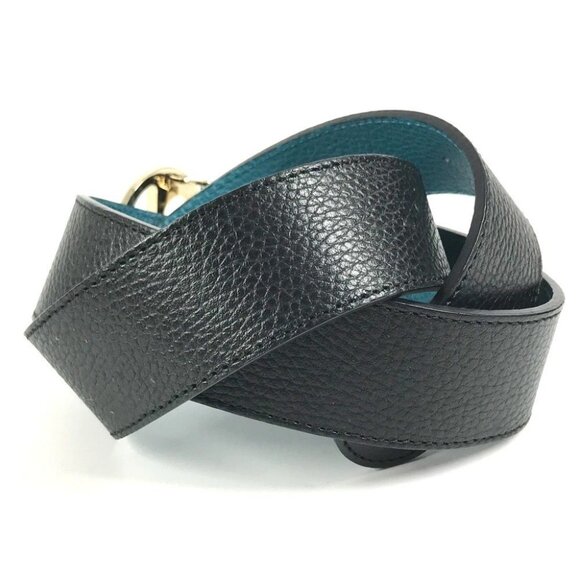 GUCCI 450000 Double G GG logo Belt buckle for bottoms belt Leather Black/blue main image 13